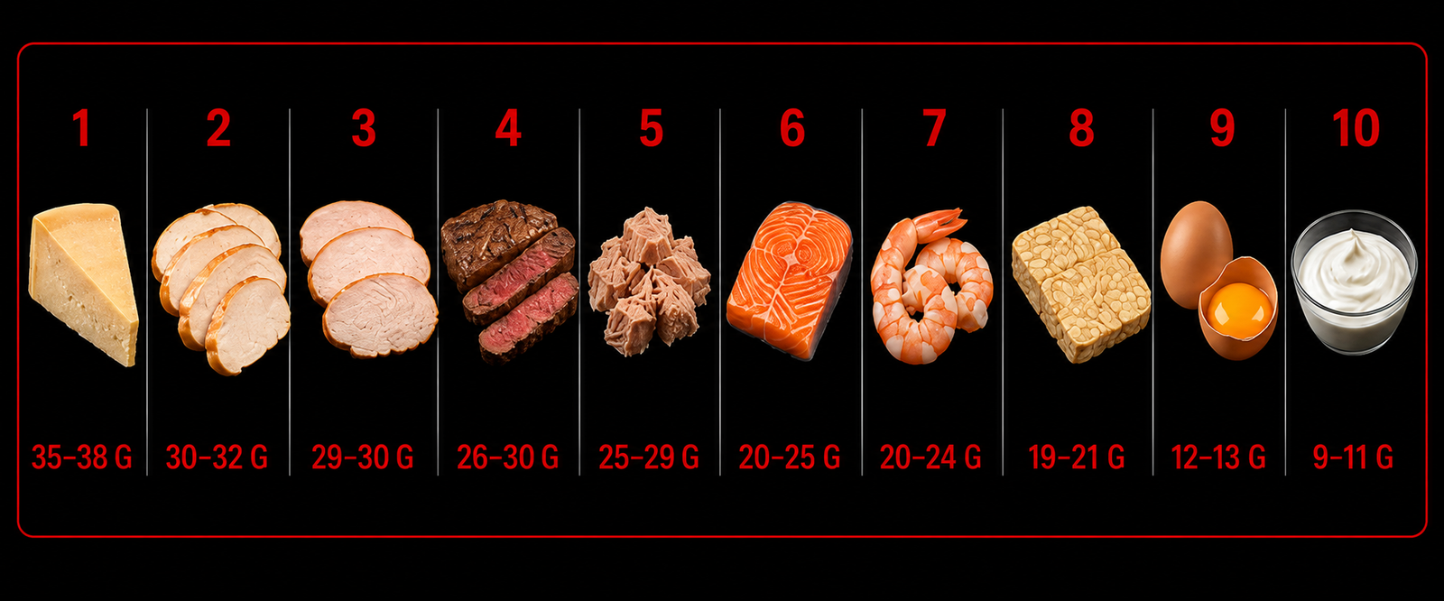 Top 10 des aliments les plus protéinés