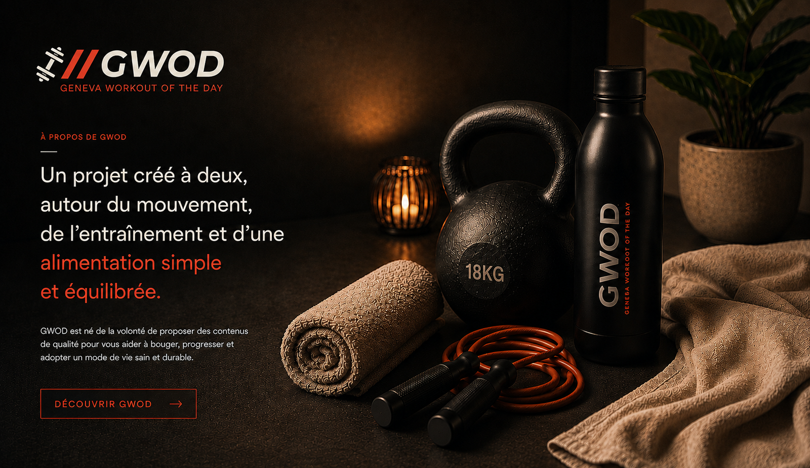 Projet GWOD – entraînement, mouvement et alimentation équilibrée