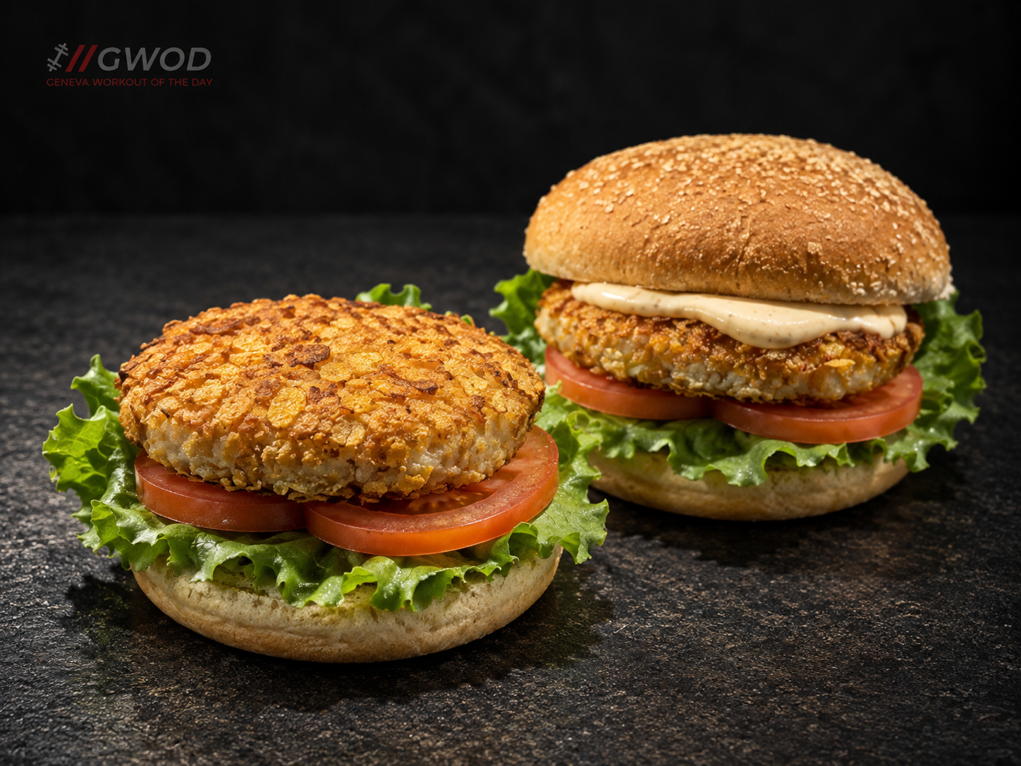 BURGERS CROUSTILLANTS DE POULET ET MOZZARELLA