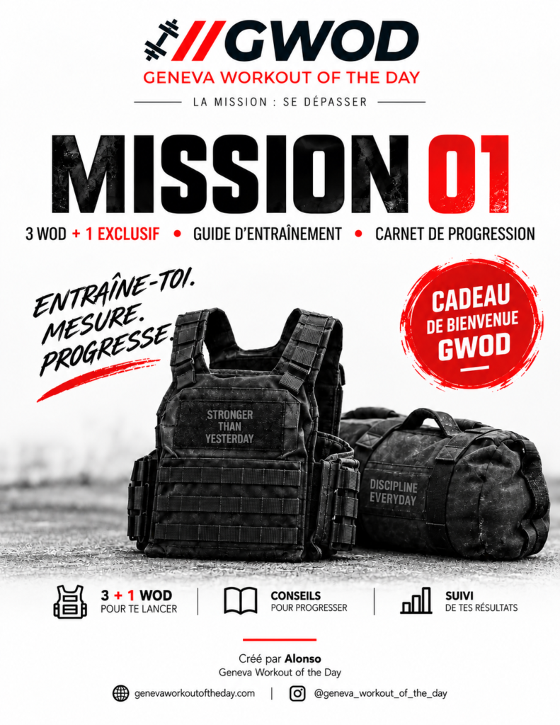 Guide d’entraînement GWOD MISSION 01 – 3 WOD + 1 WOD bonus exclusif